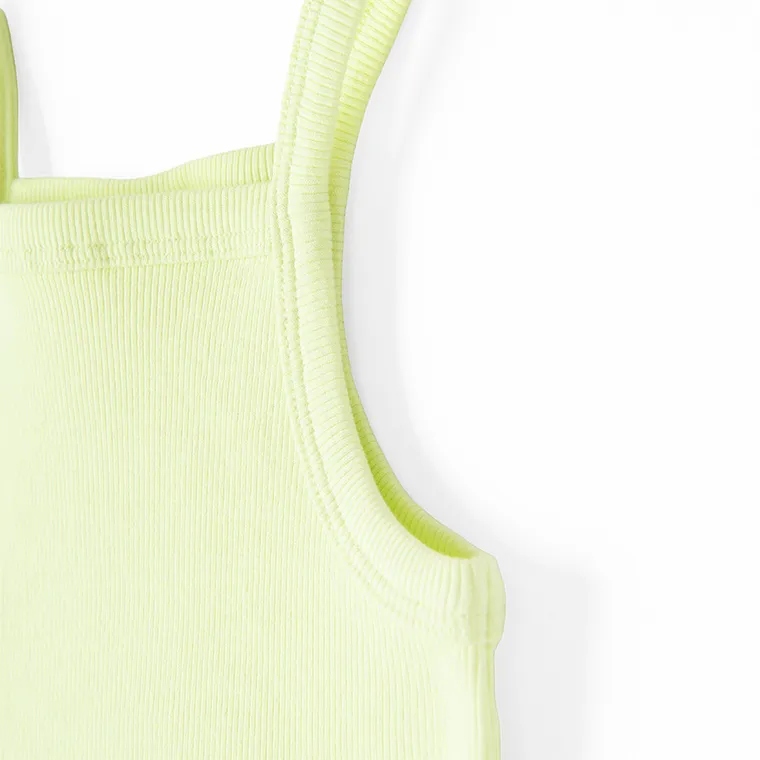 Cool Club, Top dziewczęcy, prążkowany, limonkowy