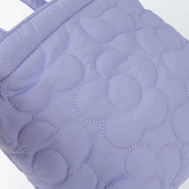 Cool Club, torebka, wyszywane kwiaty, fioletowa