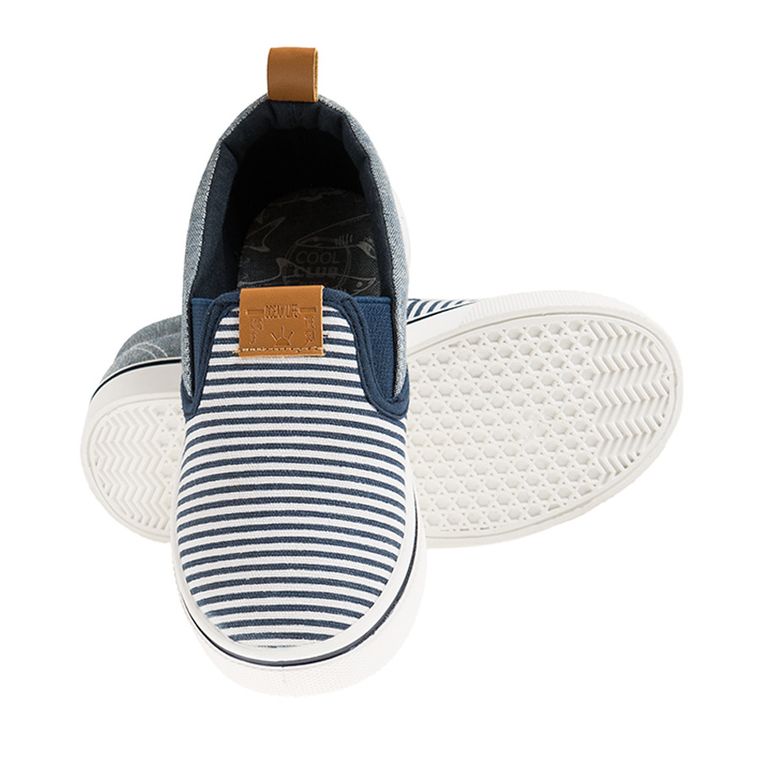 Cool Club, Trampki slip on chłopięce, paski