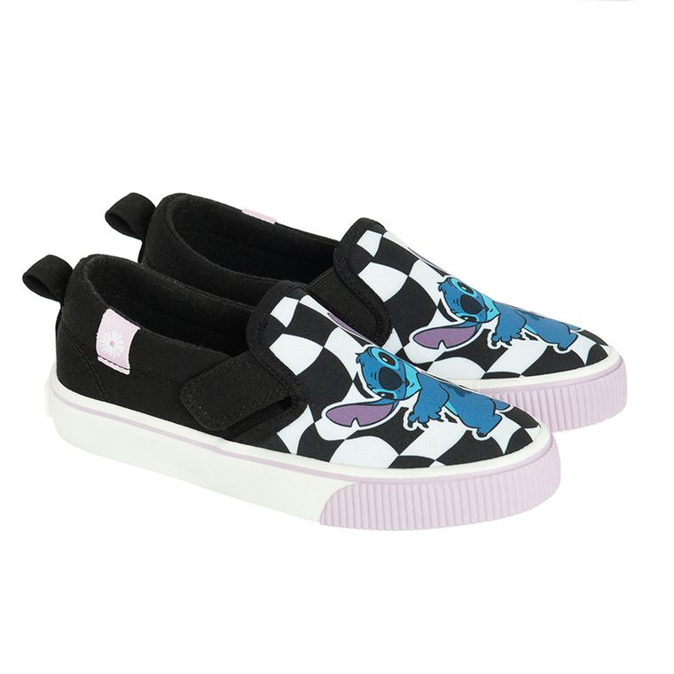 Cool Club, Trampki slip on dziewczęce, czarne, Lilo i Stitch