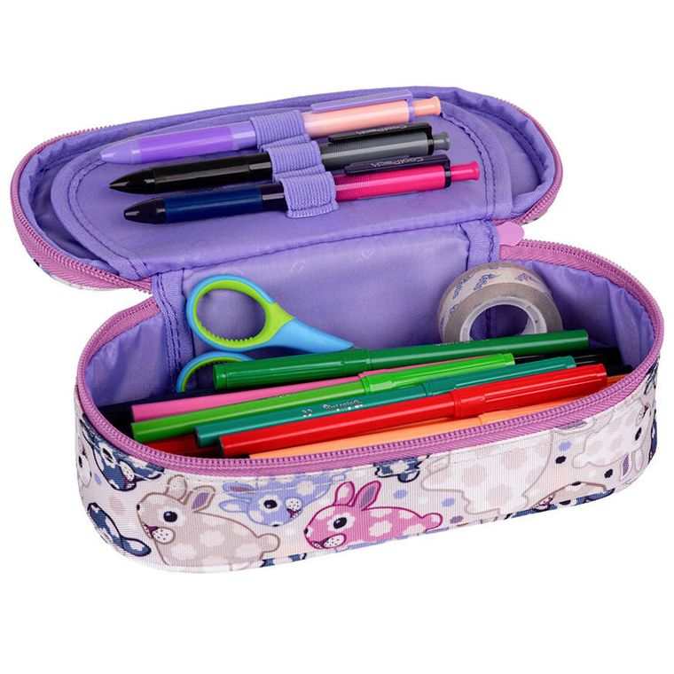 CoolPack, Campus, piórnik owalny, White Bunny