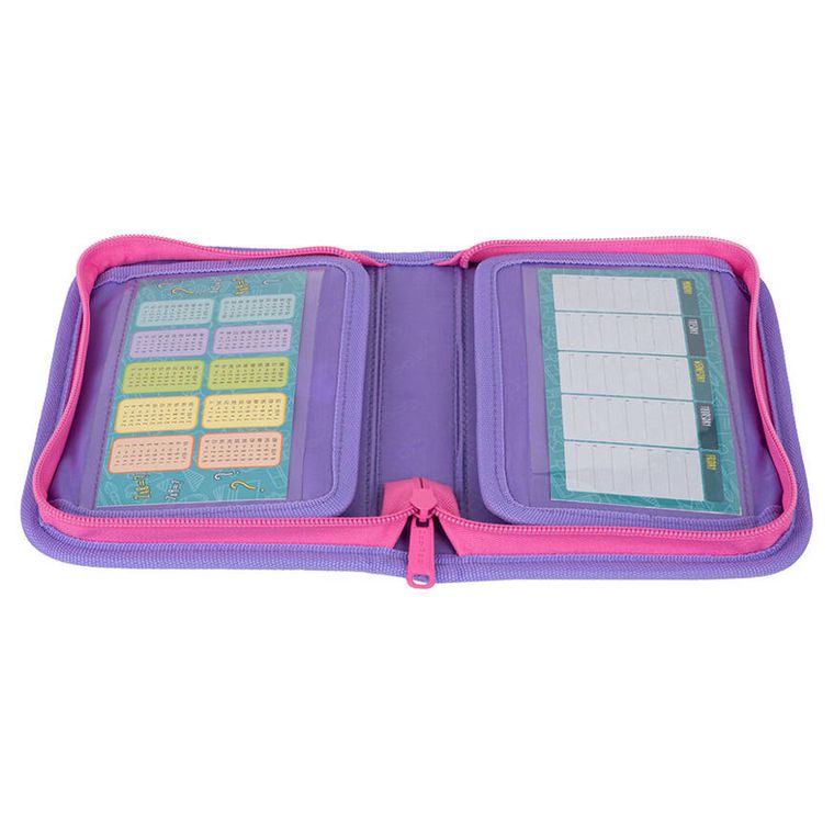 CoolPack, Clipper, piórnik rozkładany, pojedynczy, z wyposażeniem, Sew Pastel Heart