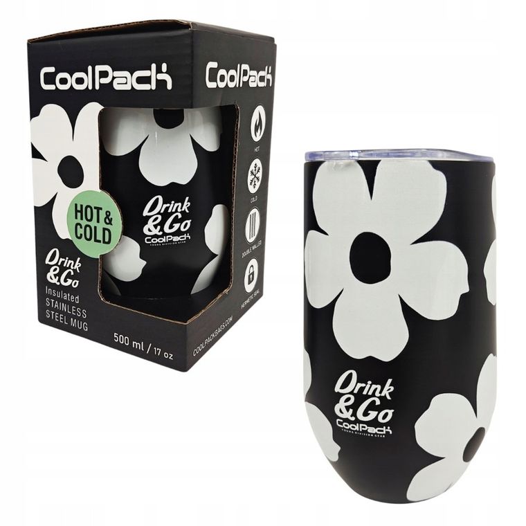 CoolPack, Coffee Mug, kubek termiczny, 500 ml, Flores Jasmine