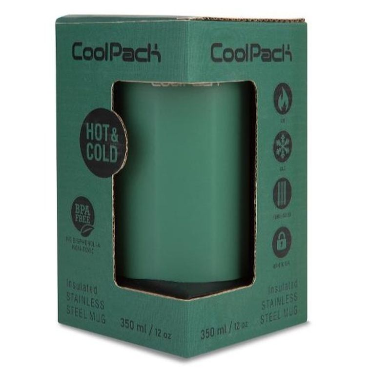 CoolPack, Coffee Mug Tom, kubek termiczny, Pine, 350 ml