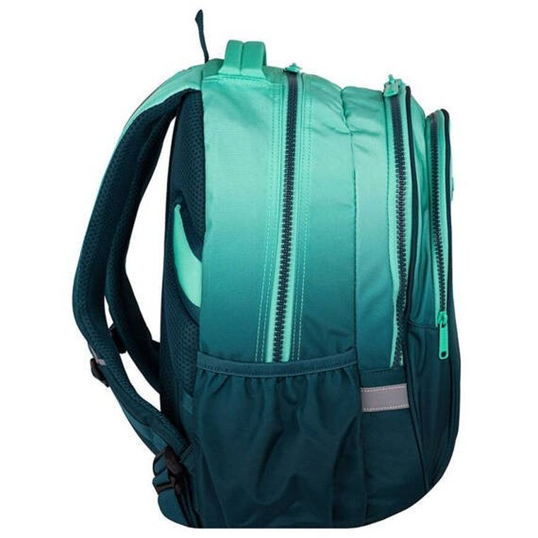 CoolPack, Factor X, plecak szkolny, 4-komorowy, Gradient Blue Lagoon