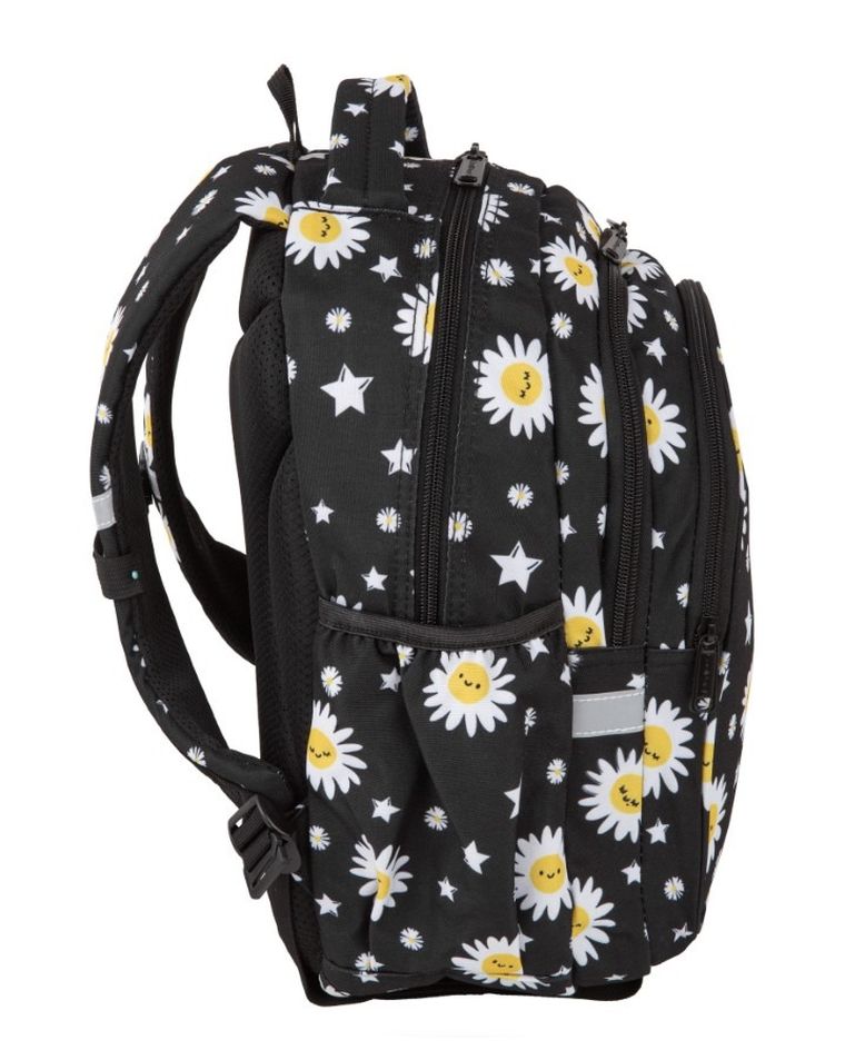 CoolPack, Jerry, plecak szkolny, 3-komorowy, Daisy Black