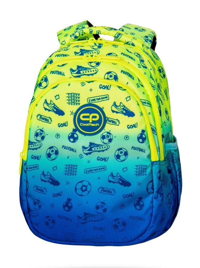 CoolPack, Jerry, plecak szkolny, 3-komorowy, Football 3T