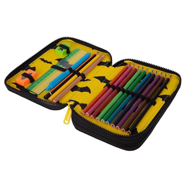 CoolPack, Jumper 2, piórnik rozkładany, podwójny, z wyposażeniem, Darker Night