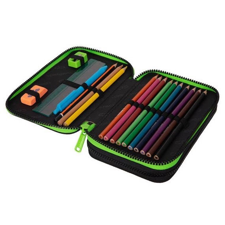 CoolPack, Jumper 2, piórnik rozkładany, podwójny, z wyposażeniem, Game Night