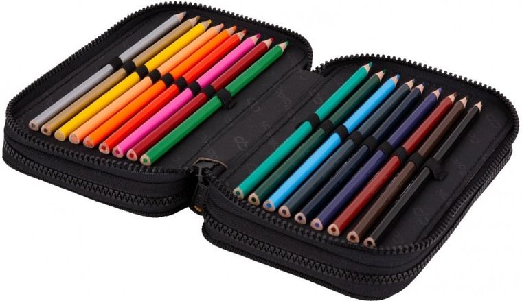 CoolPack, Jumper 2, piórnik rozkładany, podwójny, z wyposażeniem, Game Zone