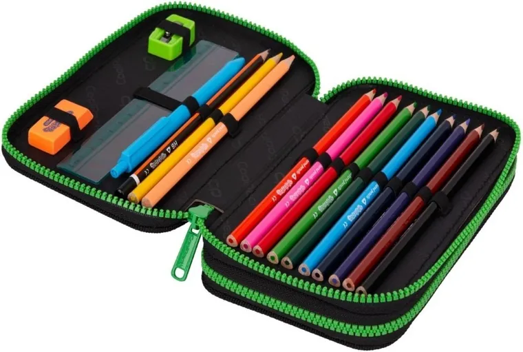 CoolPack, Jumper 2, piórnik rozkładany, podwójny, z wyposażeniem, Kids From The Block