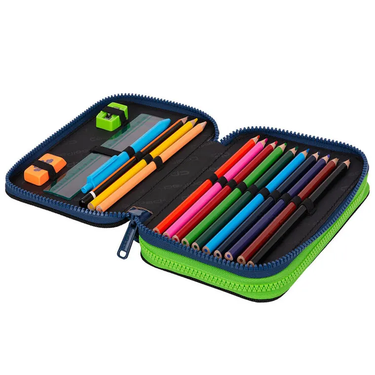 CoolPack, Jumper 2, piórnik rozkładany, podwójny, z wyposażeniem, Monster Team