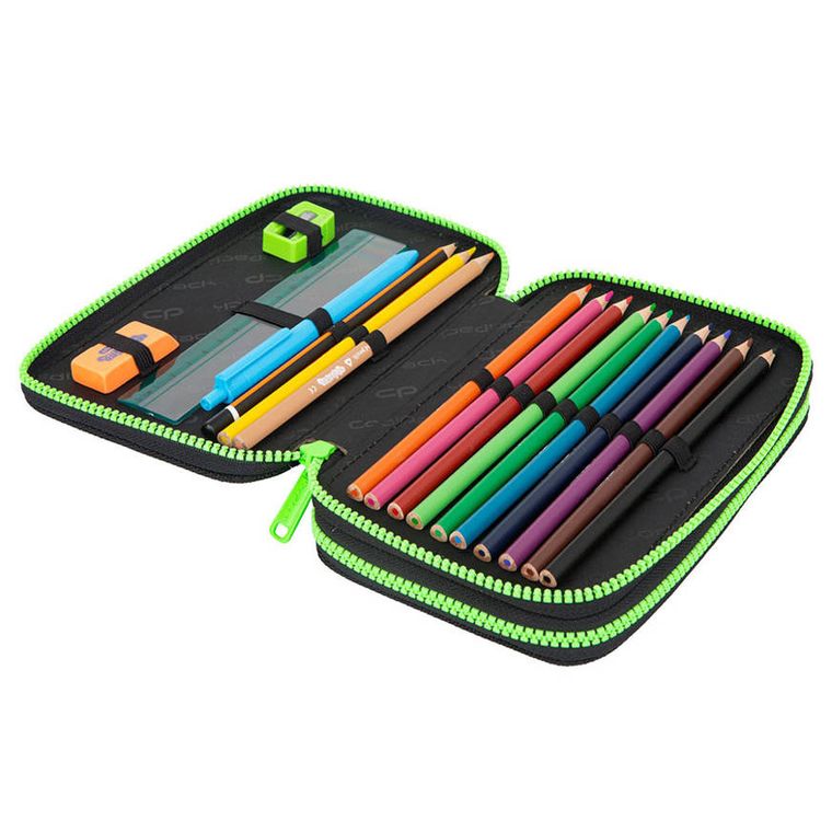 CoolPack, Jumper 2, piórnik rozkładany, podwójny, z wyposażeniem, Peek a Boo