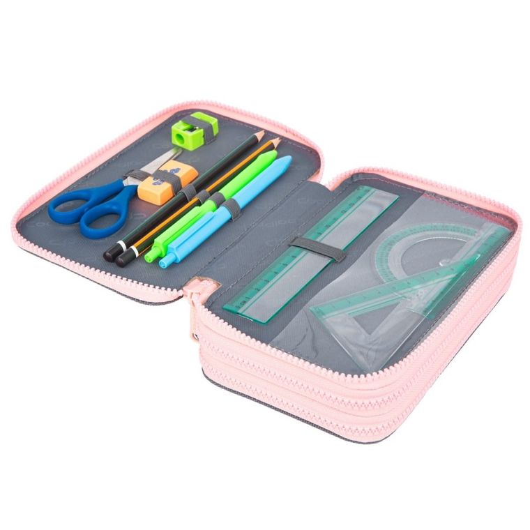 CoolPack, Jumper 3, piórnik rozkładany, potrójny, z wyposażeniem, Catnip