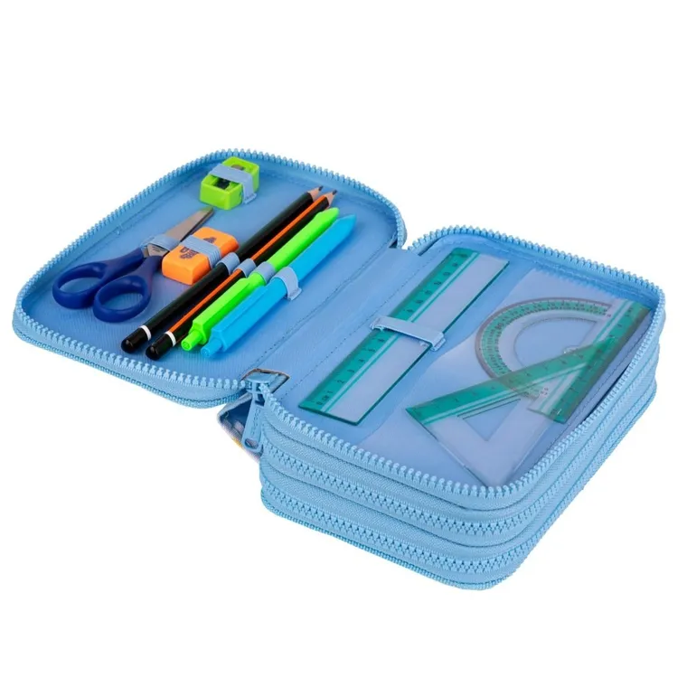 CoolPack, Jumper 3, piórnik rozkładany, potrójny, z wyposażeniem, Daisy Sun