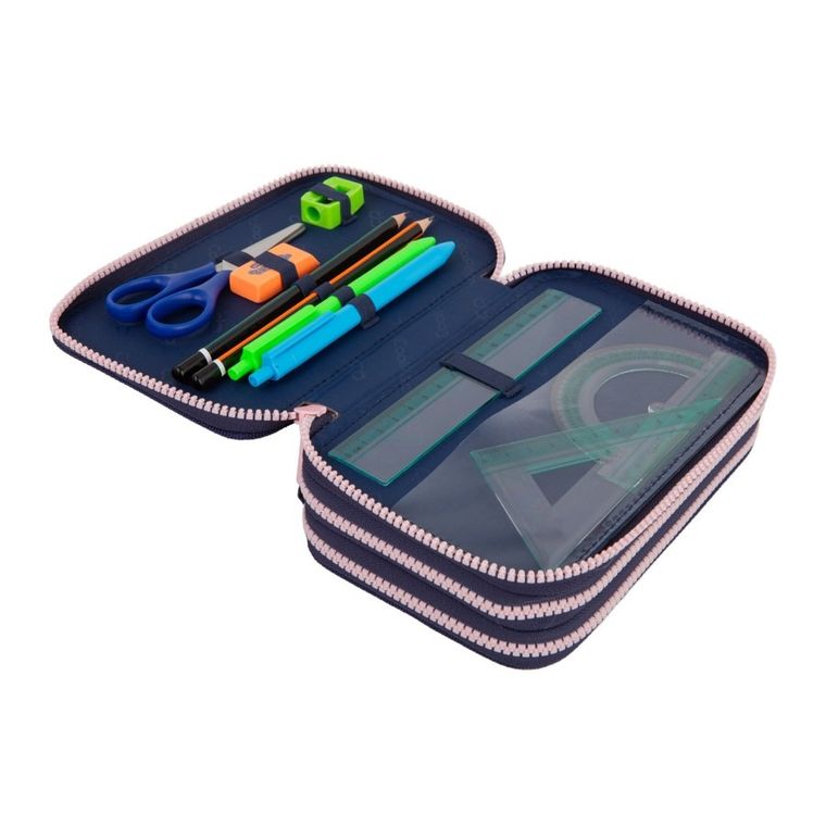 CoolPack, Jumper 3, piórnik rozkładany, potrójny, z wyposażeniem, Elisabeth