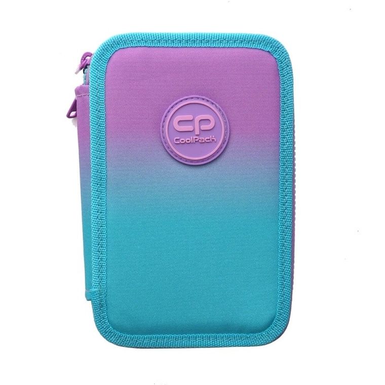 CoolPack, Jumper 3, piórnik rozkładany, potrójny, z wyposażeniem, Gradient Blueberry
