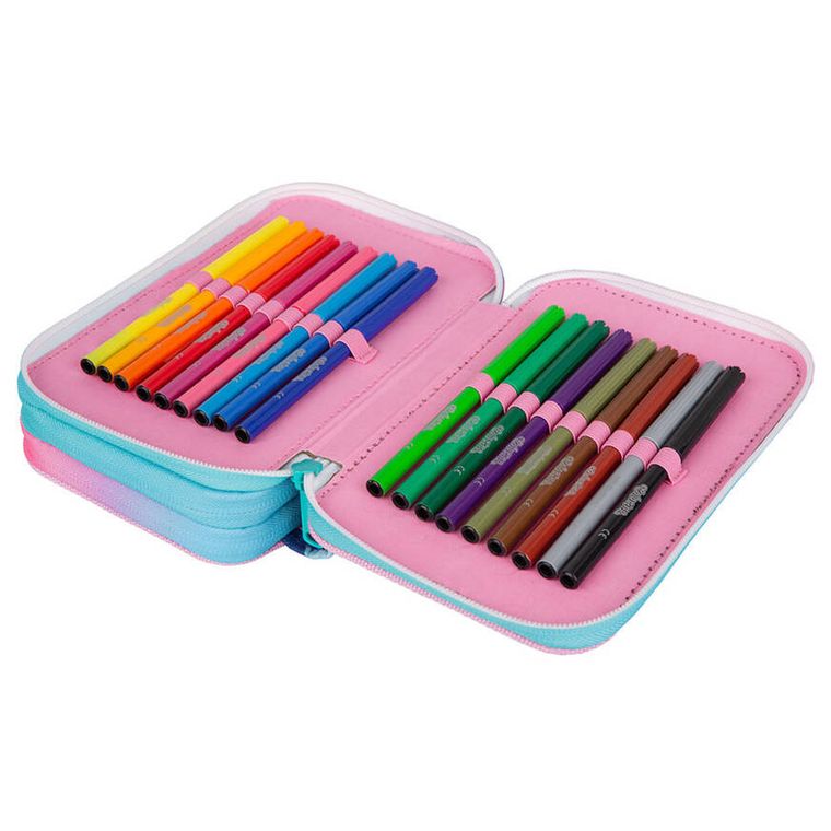 CoolPack, Jumper 3, piórnik rozkładany, potrójny, z wyposażeniem, Unicorn