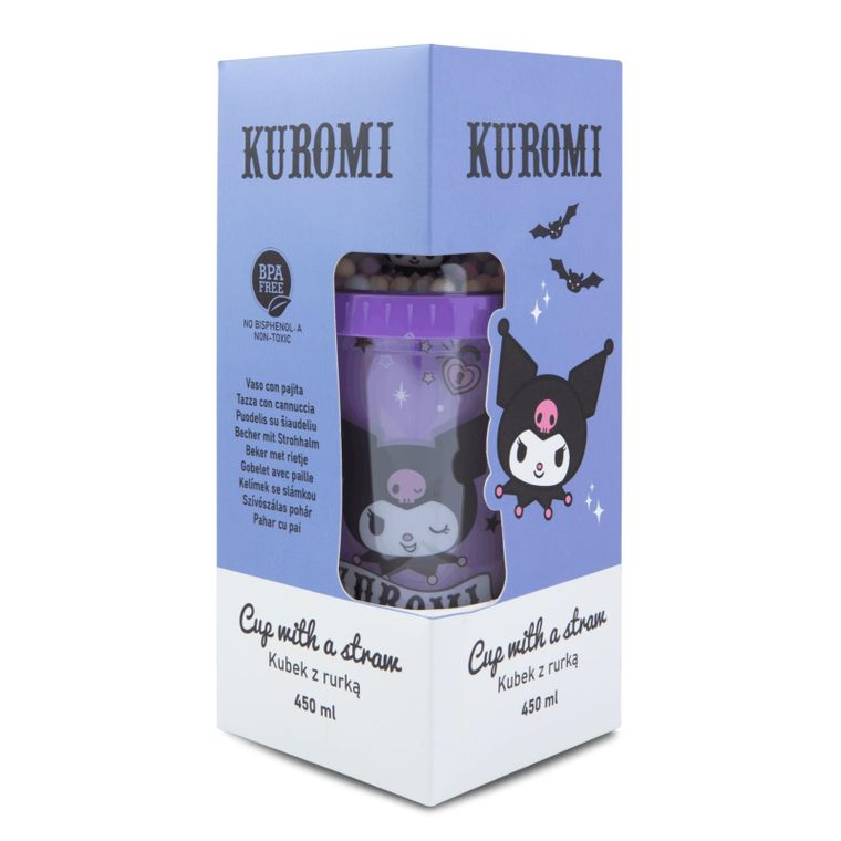 CoolPack, Kuromi, kubek z rurką, 450 ml