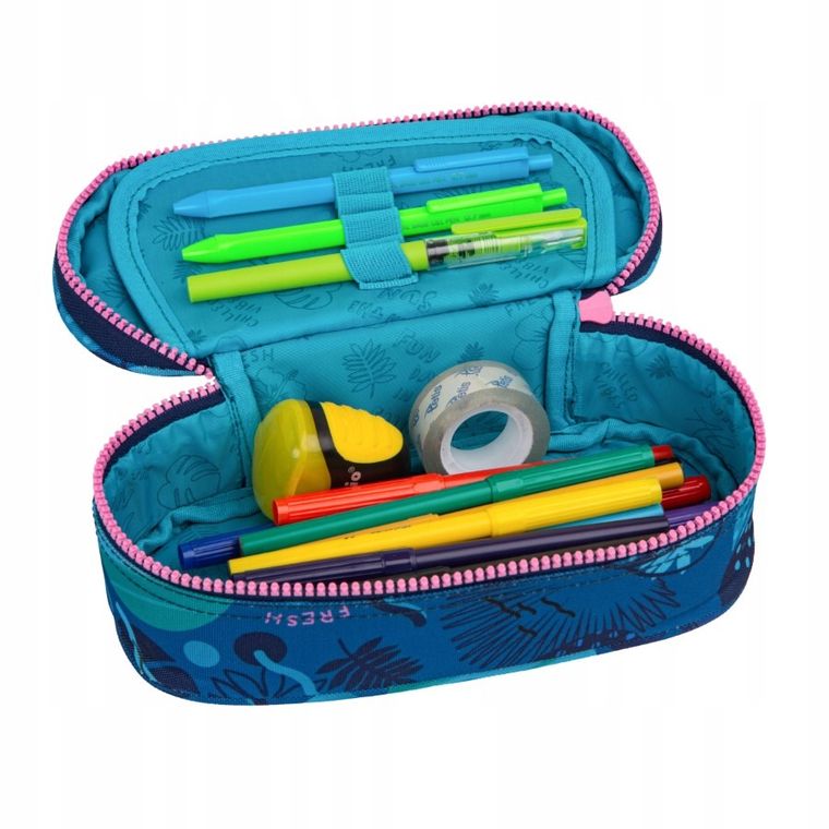 CoolPack, Lilo i Stitch, Campus, piórnik owalny, Disney Core Blue