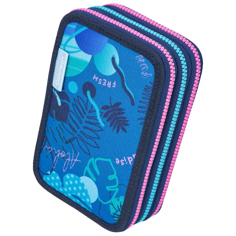 CoolPack, Lilo i Stitch, Jumper 3, piórnik rozkładany, potrójny, z wyposażeniem, Blue