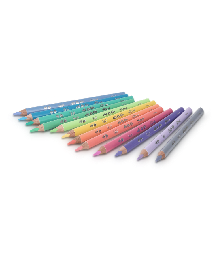 CoolPack, Lilo i Stitch, kredki ołówkowe trójkątne jumbo, 12 kolorów