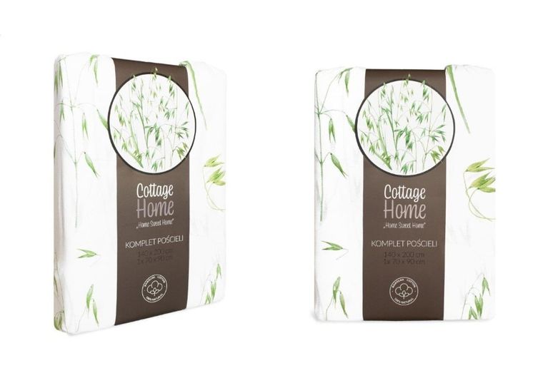 Cottage Home, 2-częściowy komplet pościeli bawełnianej, naturalny, 140-200 cm