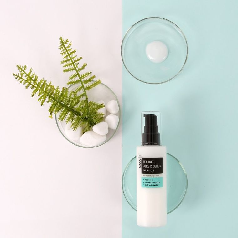 Coxir, Tea Tree Pore Line, nawilżająca emulsja regulująca sebum z ekstraktem z drzewa herbacianego, 100 ml