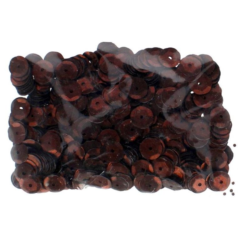 Craft With Fun, cekiny gładkie, miedziane, 8 mm