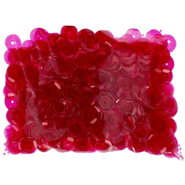 Craft With Fun, cekiny transparentne, różowe, 8 mm