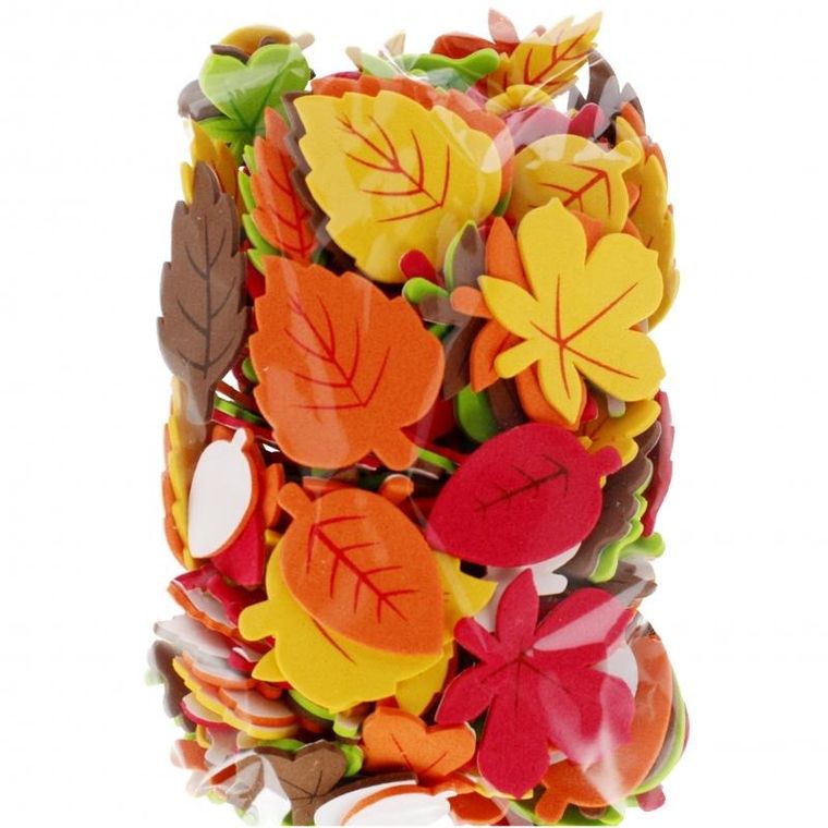 Craft With Fun, filc samoprzylepny, liście, ozdoba dekoracyjna
