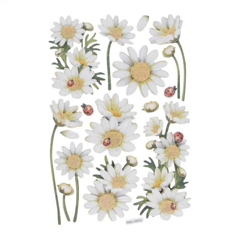 Craft With Fun, naklejki 3D, rumianek