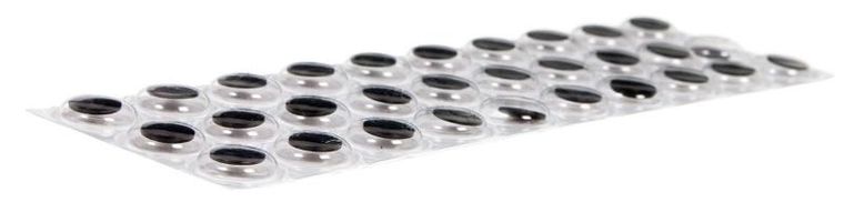 Craft With Fun, oczy samoprzylepne, ozdoba dekoracyjna, 12 mm, 30 elementów