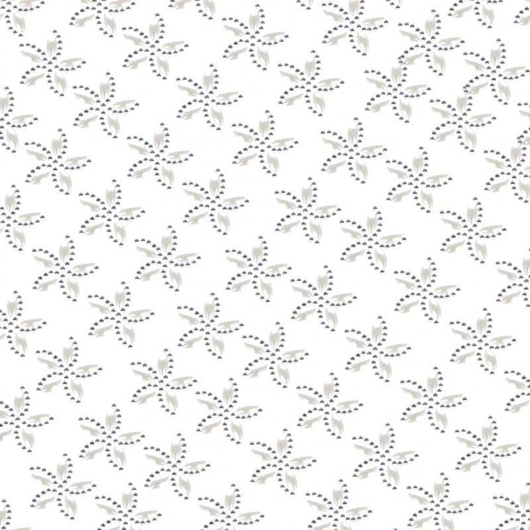 Craft With Fun, ozdoba dekoracyjna, kryształki samoprzylepne, kwiaty, białe, 18 szt.