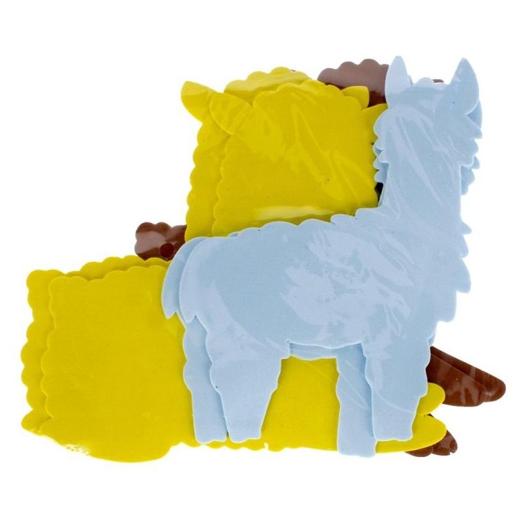 Craft With Fun, ozdoba dekoracyjna, piankowa, lamy, 6 szt.