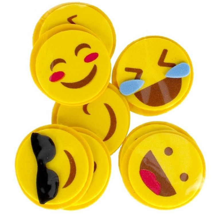 Craft With Fun, ozdoba dekoracyjna, samoprzylepna, eva, emotki