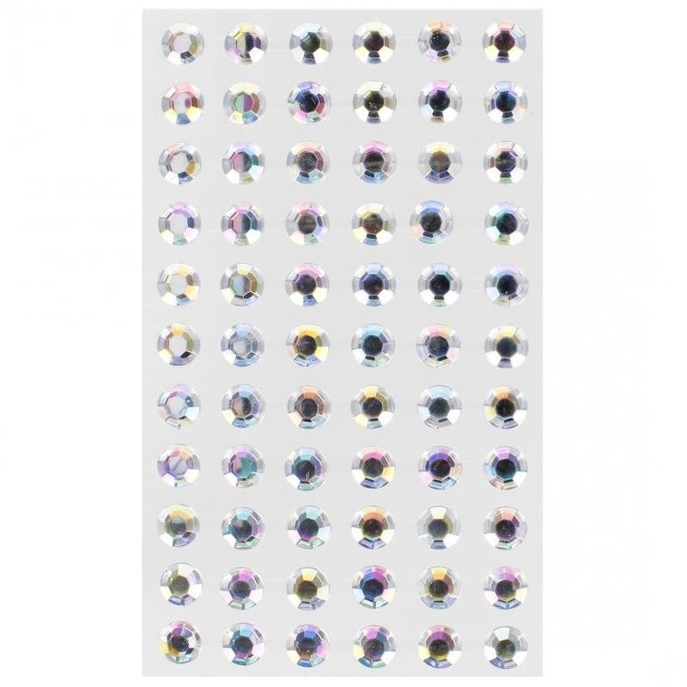 Craft With Fun, ozdoba dekoracyjna, samoprzylepne kryształki, 10 mm, 11 szt.