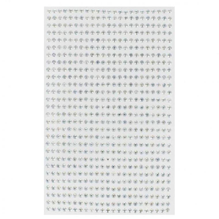 Craft With Fun, ozdoba dekoracyjna, samoprzylepne kryształki, 3 mm, 28 szt.