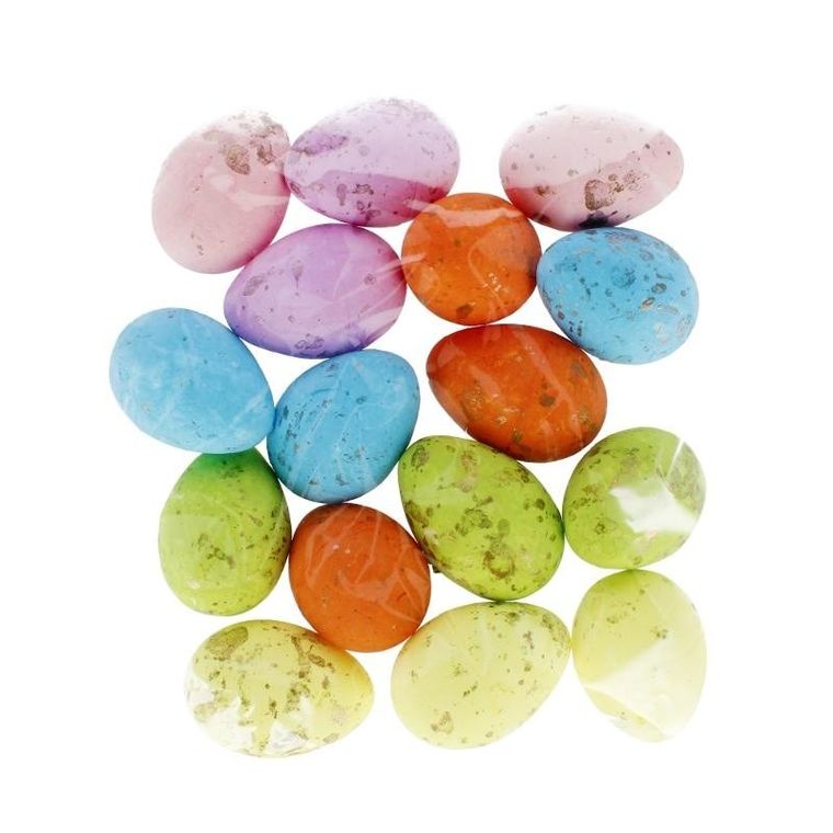 Craft With Fun, ozdoba dekoracyjna, styropianowe jajka, 35 mm, 16 szt.