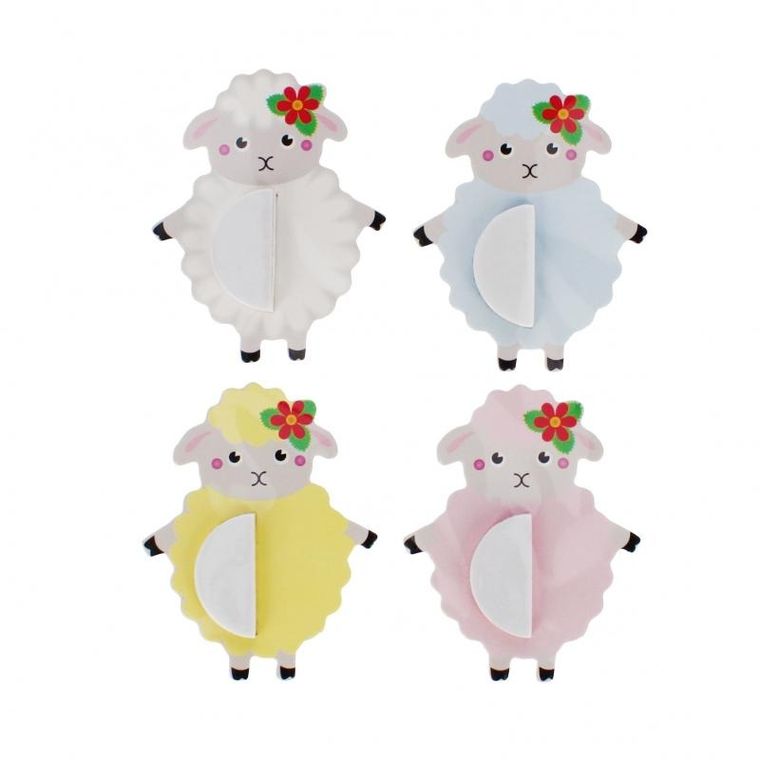 Craft With Fun, ozdobne naklejki, harmonijka, owieczki