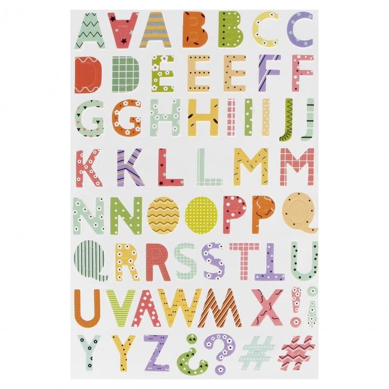 Craft With Fun, ozdobne naklejki, literki