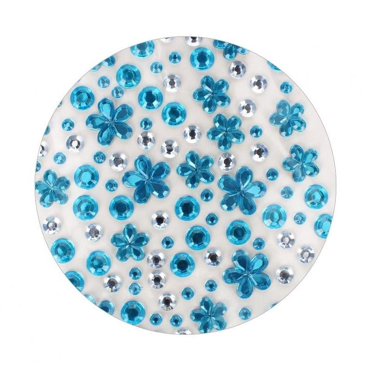 Craft With Fun, ozdoby dekoracyjne, samoprzylepne kryształki, kwiaty