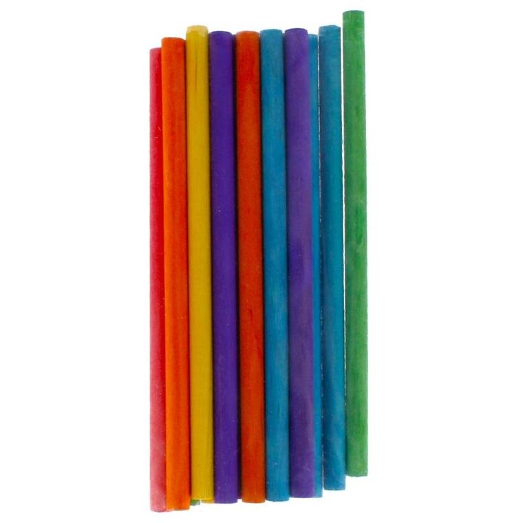 Craft With Fun, patyczki drewniane, kolorowe, 15 szt.