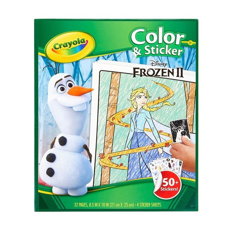 Crayola, Kraina Lodu, kolorowanka z naklejkami