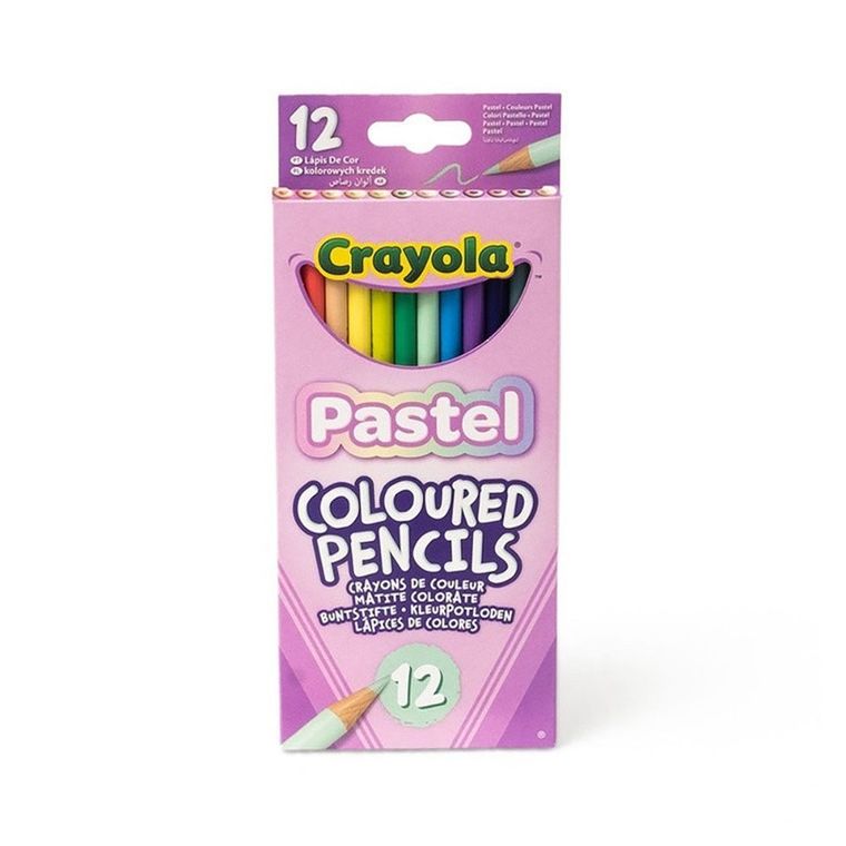 Crayola, kredki ołówkowe, pastelowe, 12 szt.