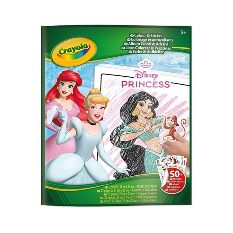 Crayola, Księżniczki Disneya, kolorowanka z naklejkami
