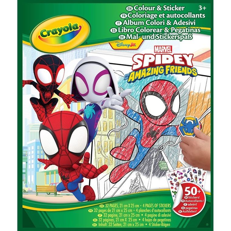 Crayola, Spidey i super-kumple, kolorowanka z naklejkami