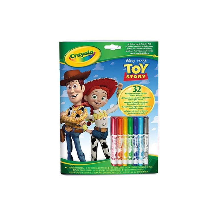 Crayola, Toy Story, kolorowanka z łamigłówkami i flamastrami