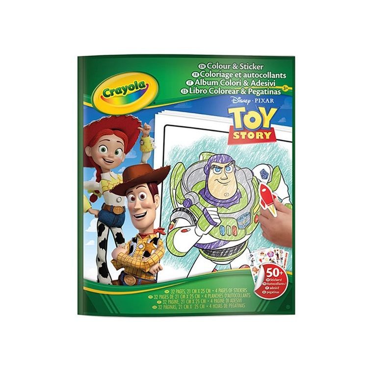 Crayola, Toy Story, kolorowanka z naklejkami