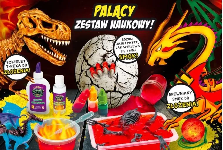 Crazy Science, Smoki i Dinozaury, zestaw kreatywny